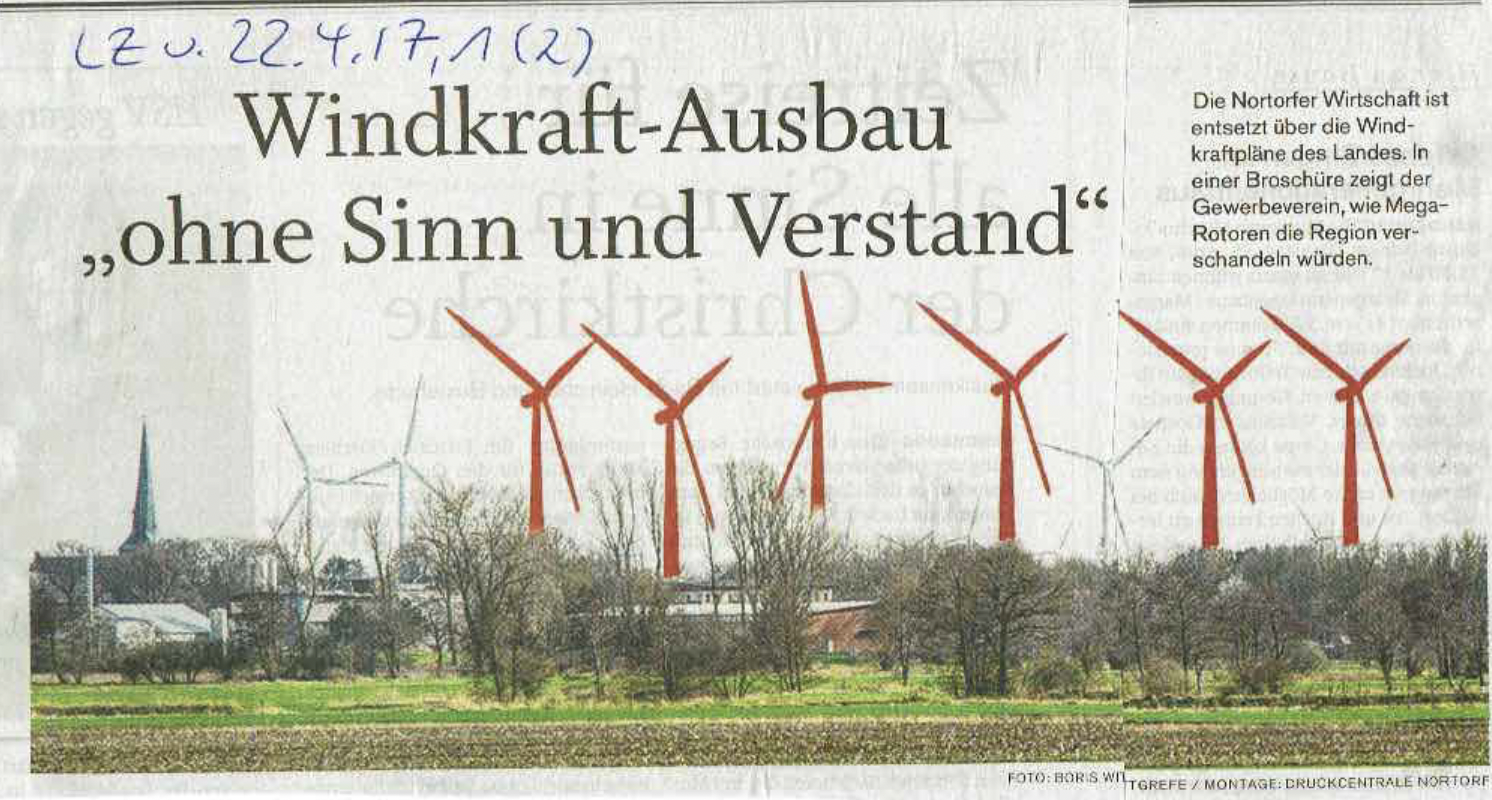 „Windkraft-Ausbau ohne Sinn und Verstand“